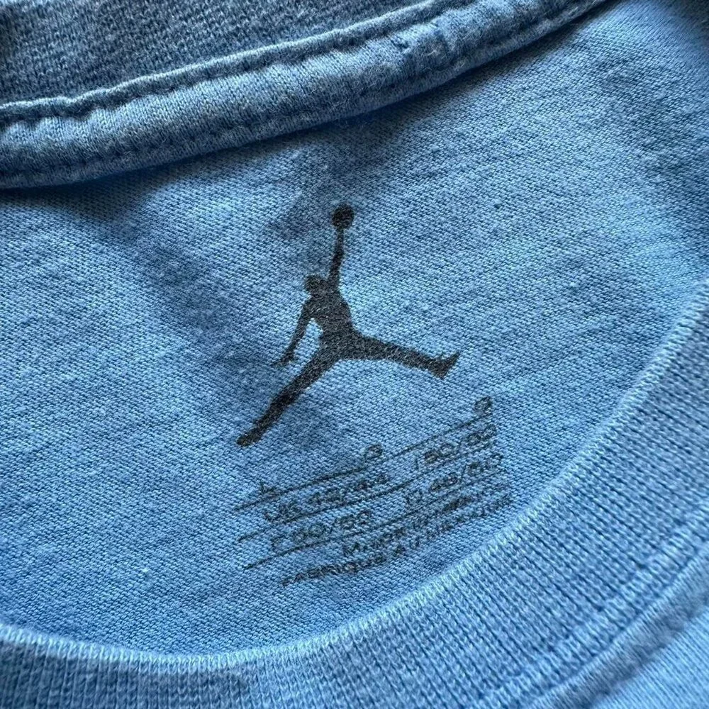 Vintage Y2K 2008 Jordan Nike History Shoe Family Tree T Shirt‎ Men Large Blue
